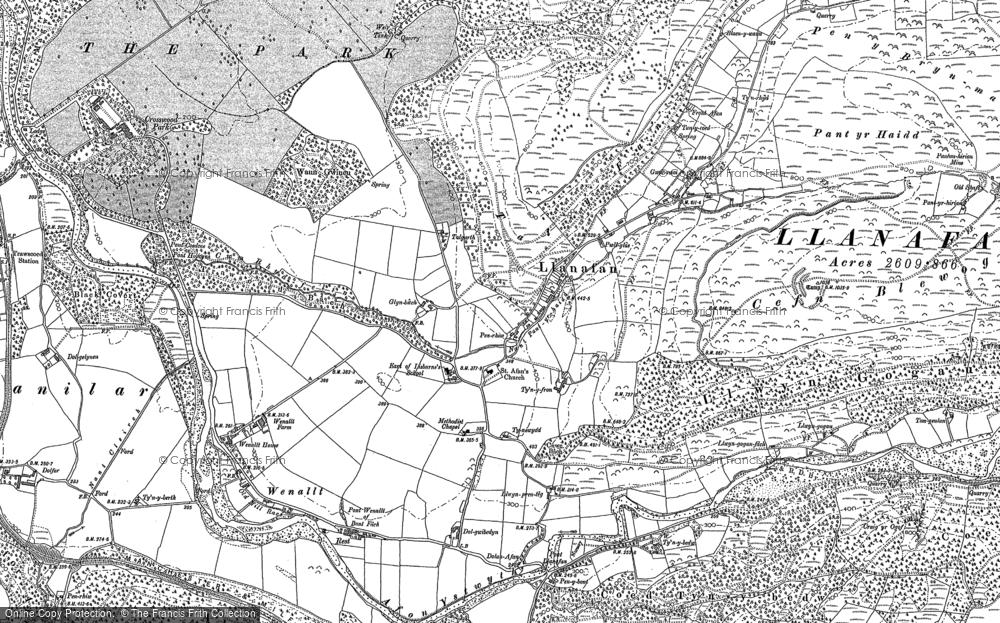 Llanafan, 1886