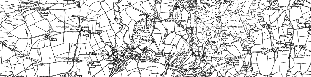 Old map of Tomen y Faerdre in 1910