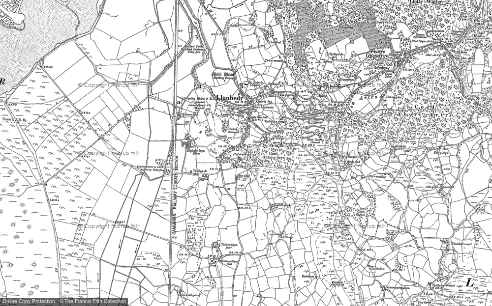 Old Map of Llanbedr, 1887 - 1888 in 1887