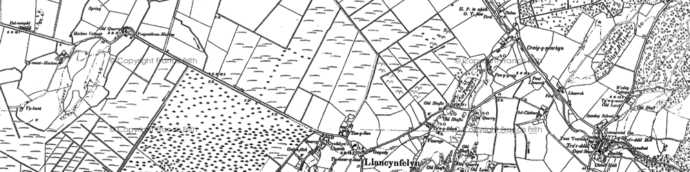 Old map of Ty-hwnt in 1900
