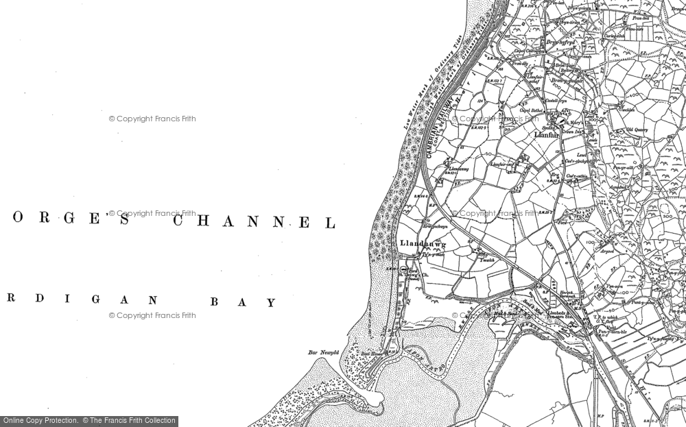 Old Map of Llandanwg, 1887 - 1888 in 1887