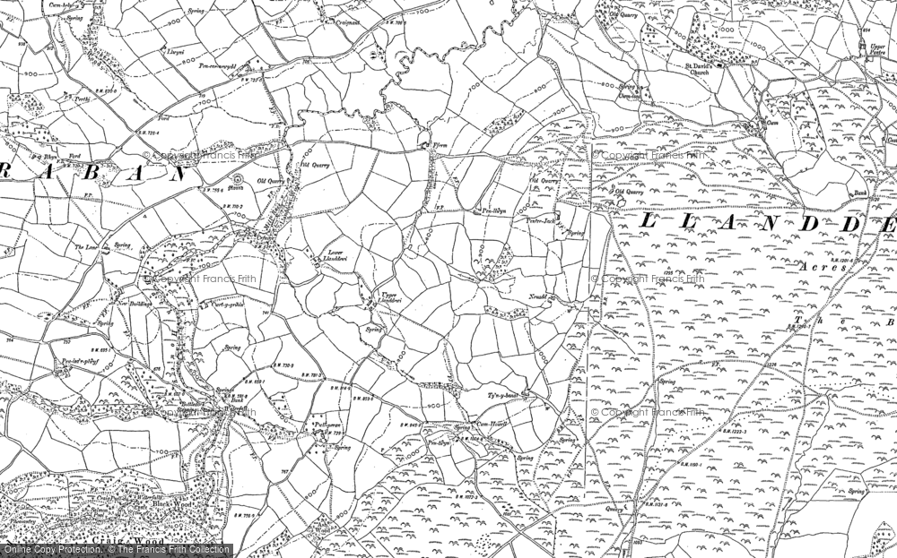 Old Map of Llanddewi, 1902 - 1903 in 1902
