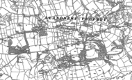 Old Map of Llanddewi Velfrey, 1887