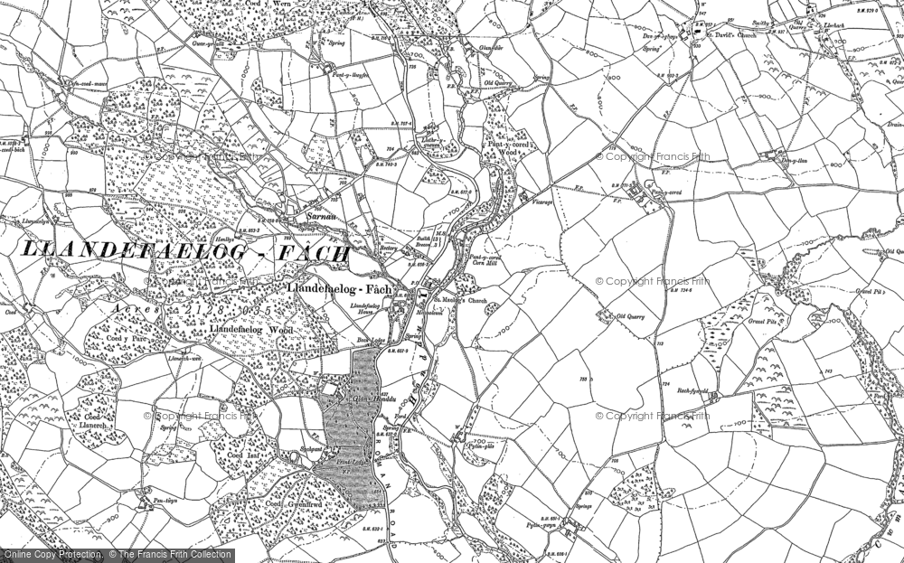 Old Maps of Glan Honddu, Powys - Francis Frith