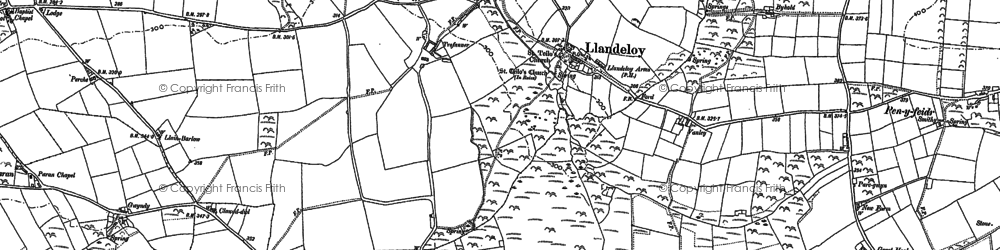 Old map of Llandeloy in 1906