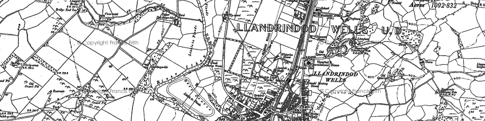 Llandrindod Wells 1887 1902 Hosm34809 Letterbox Cutout 