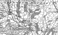 Old Map of Llanfair Waterdine, 1887