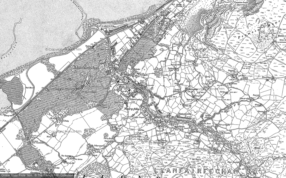 Old Map of Historic Map covering Garizim in 1887