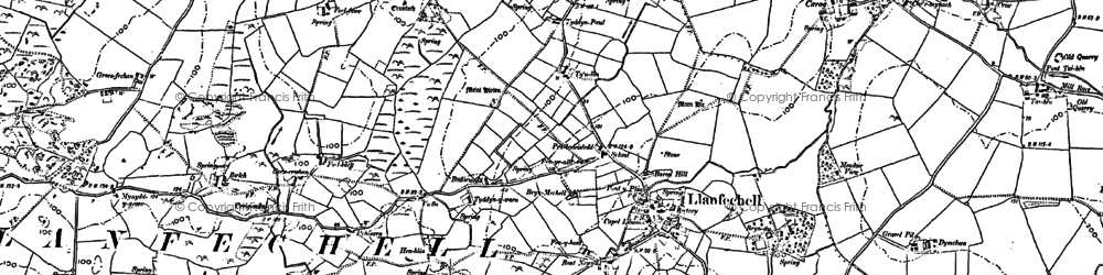 Old map of Douglas Bridge in 1899