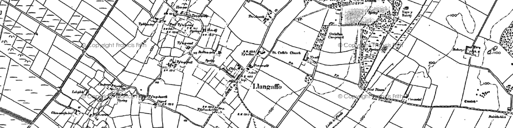 Old map of Bengyl in 1899