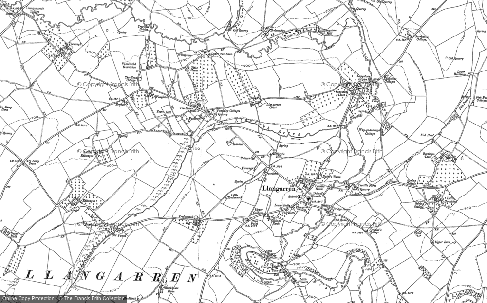 Old Map of Llangarron, 1887 - 1903 in 1887