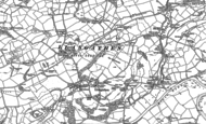 Old Map of Llangathen, 1885