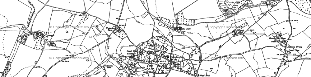 Old map of Llangrove in 1887