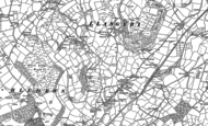 Old Map of Llangybi, 1887 - 1904