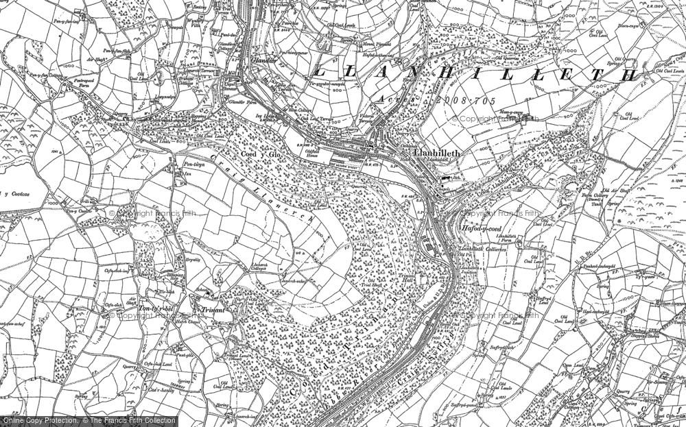 Old Map of Llanhilleth, 1899 - 1916 in 1899