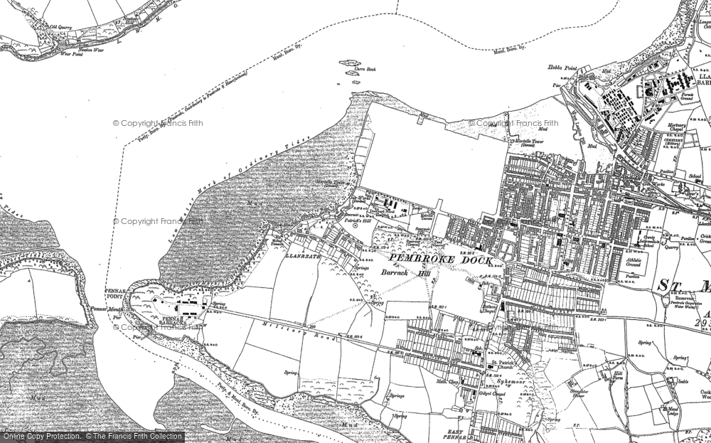 Old Map of Llanreath, 1906 - 1948 in 1906