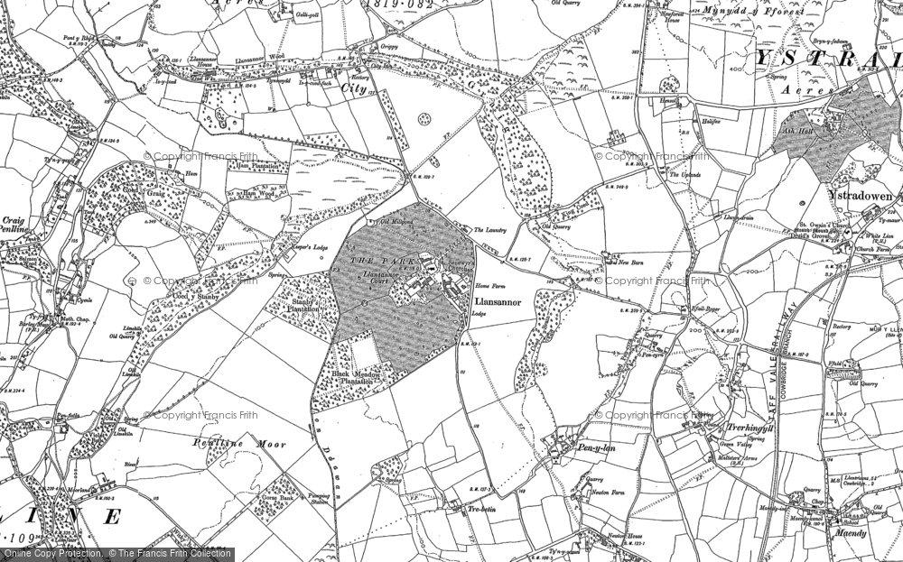 Old Map of Llansannor, 1897 in 1897