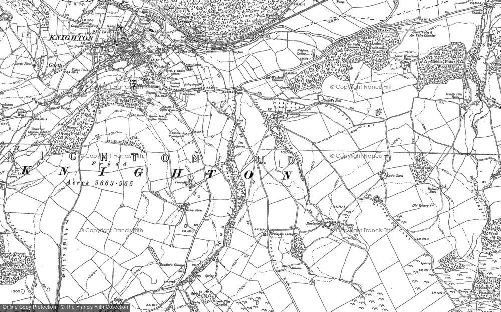 Old Map of Llanshay, 1887 - 1902 in 1887