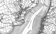 Old Map of Llansteffan, 1887