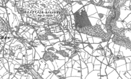Old Map of Llanvair-Discoed, 1900