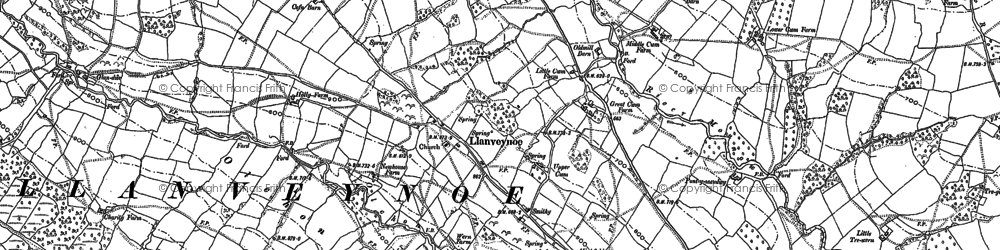 Old map of Black Darren in 1903