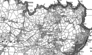 Old Map of Llanwnda, 1906