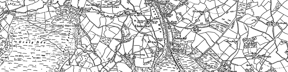 Old map of Ashfield in 1902