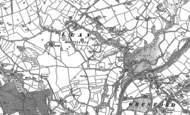 Old Map of Llay, 1909