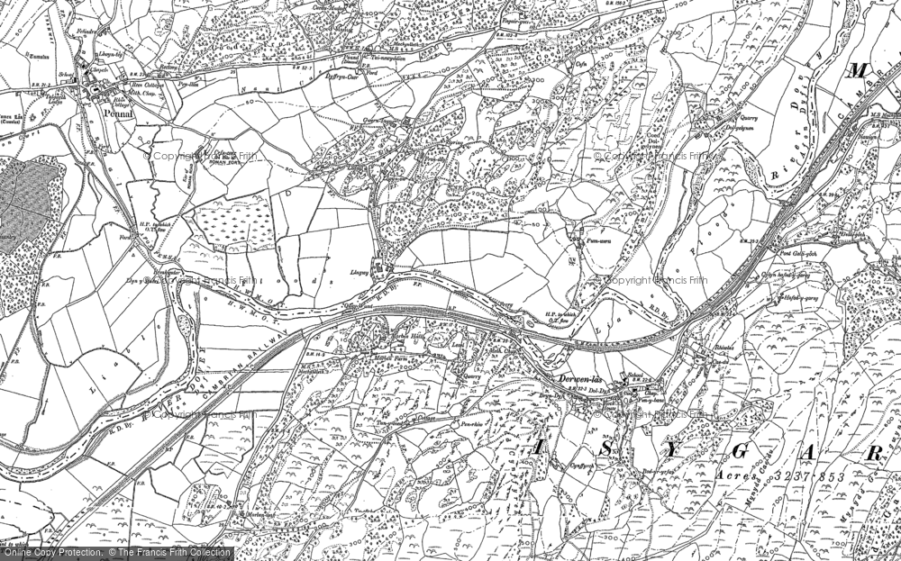 Old Map of Llugwy, 1900 - 1901 in 1900