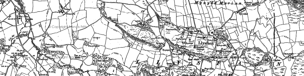 Old map of Mynydd Marian in 1911