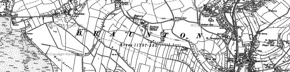 Old map of Buckland Manor in 1903