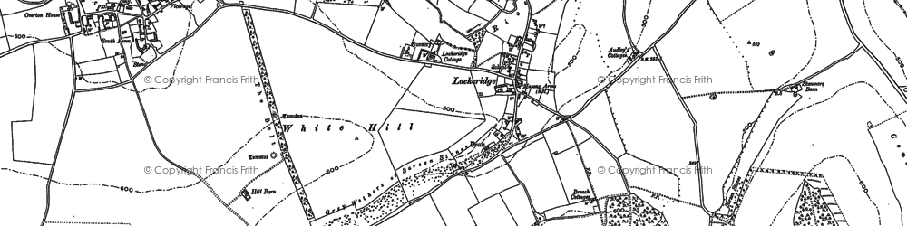 Old map of Lockeridge Dene in 1899