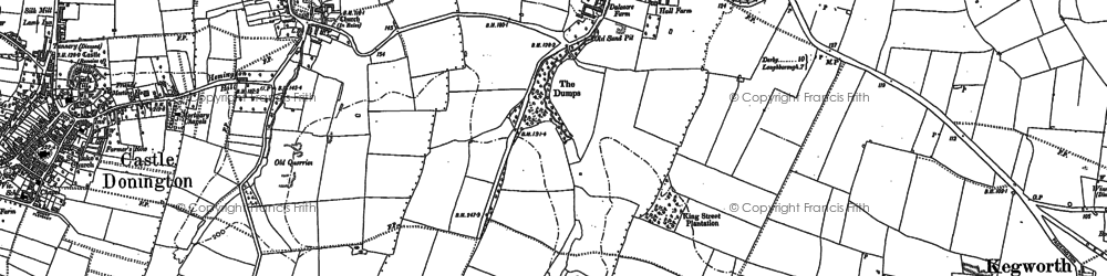 Old map of Lockington in 1901