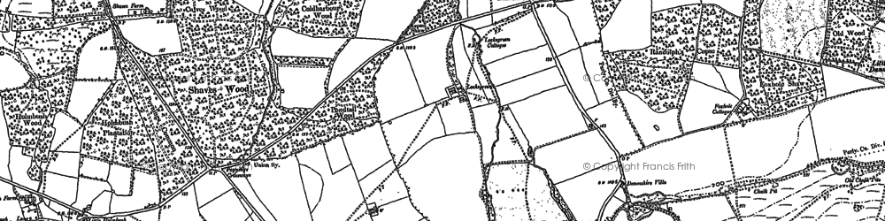 Old map of Locks Green Fm in 1896