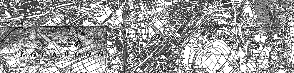 Old map of Lockwood in 1888