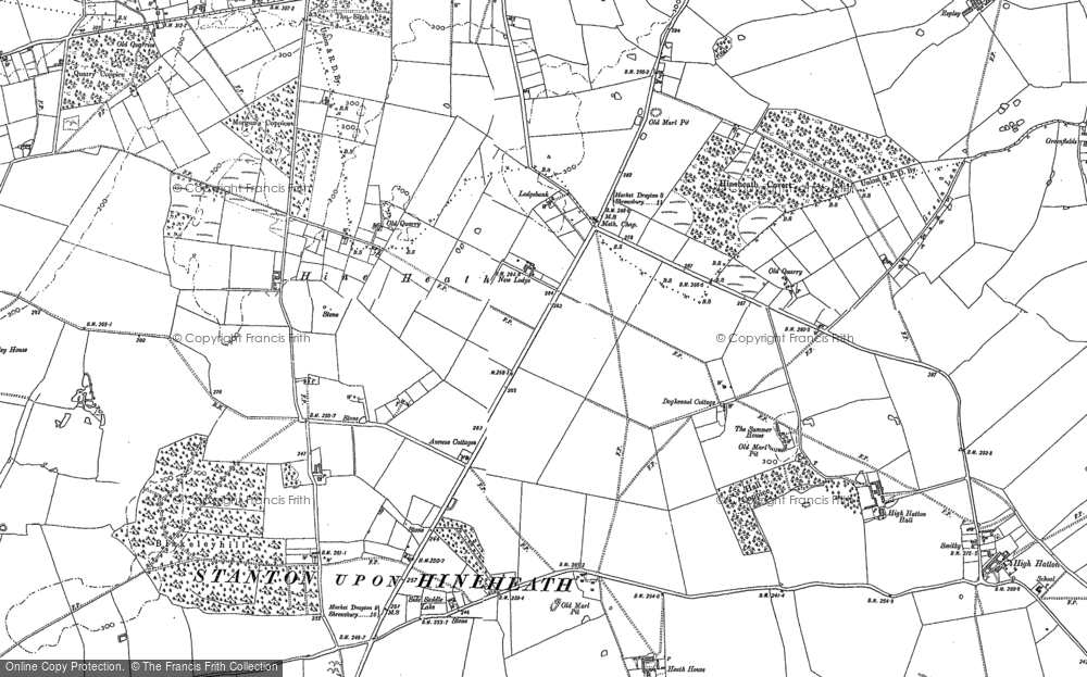 Old Map of Lodgebank, 1880 in 1880