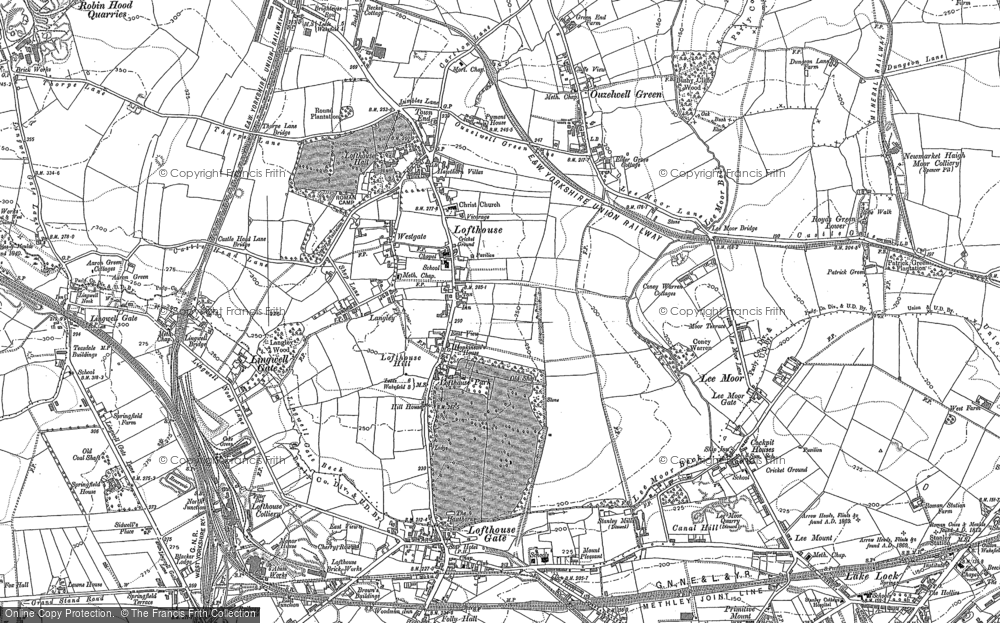 Old Map of Lofthouse, 1892 in 1892