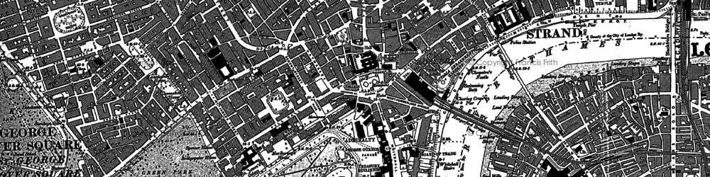 Old map of Somers Town in 1894