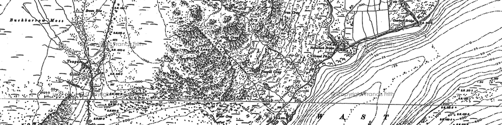 Old map of Bell Rib in 1898