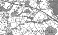 Old Map of Long Hanborough, 1898