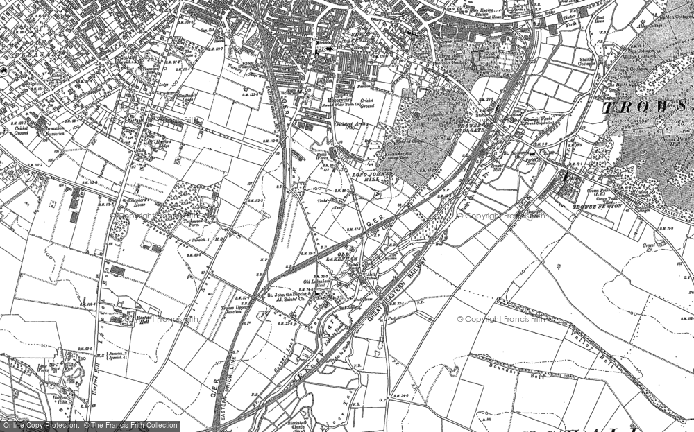 Old Map of Long John's Hill, 1881 - 1905 in 1881