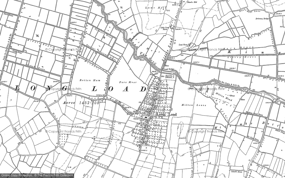Old Map of Historic Map covering Witcombe Bottom in 1885