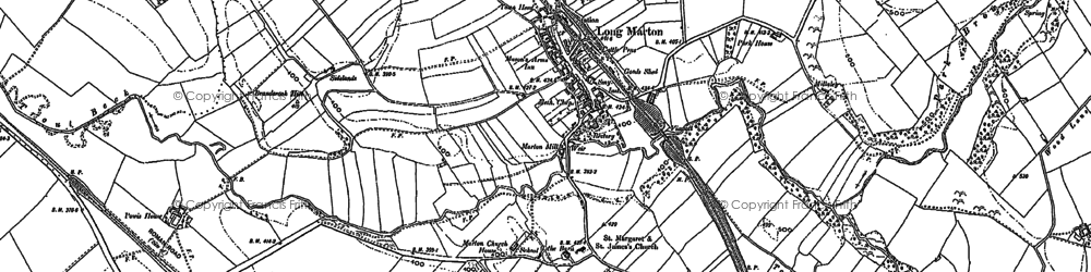 Old map of Long Marton in 1897