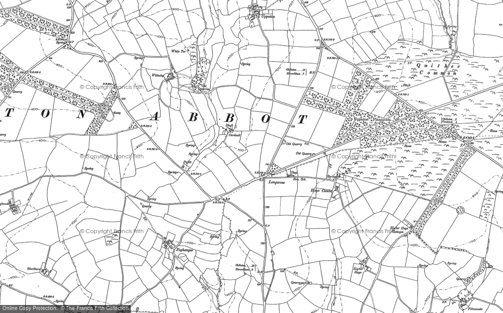Old Map of Longcross, 1882 - 1883 in 1882