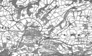 Old Map of Longdown, 1886