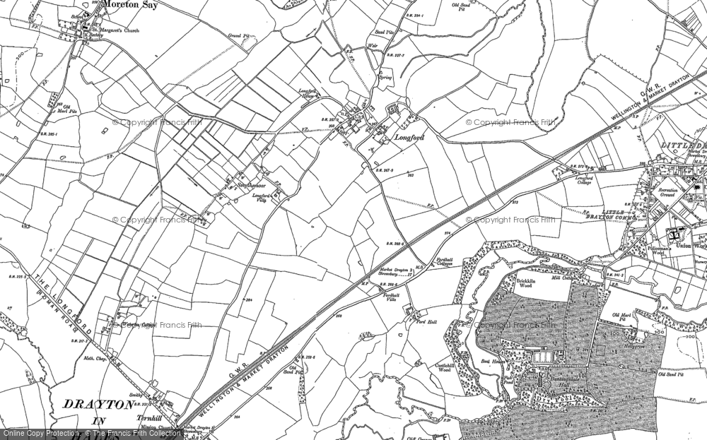 Old Map of Longford, 1879 - 1880 in 1879