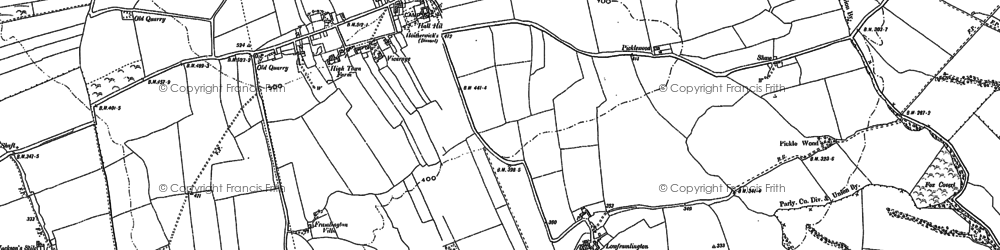 Old map of Longframlington in 1896