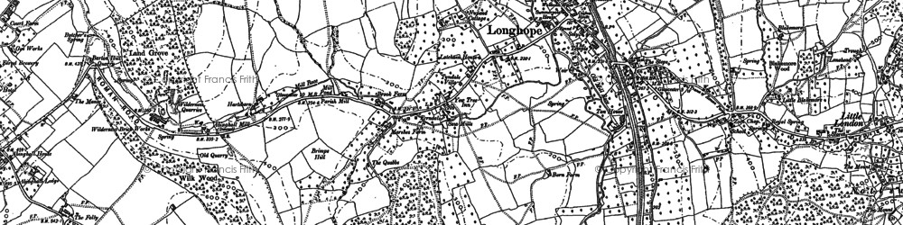 Old map of Brimps Hill in 1879