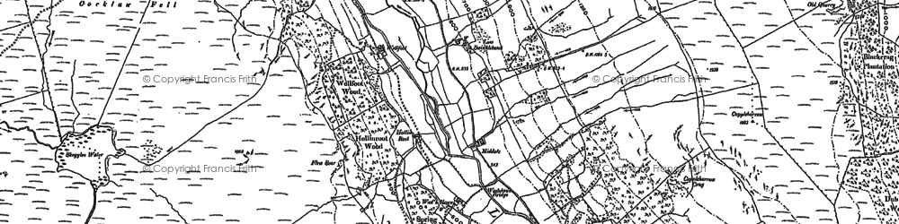 Old map of Till's Hole in 1897