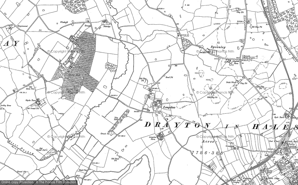 Old Map of Longslow, 1879 - 1880 in 1879